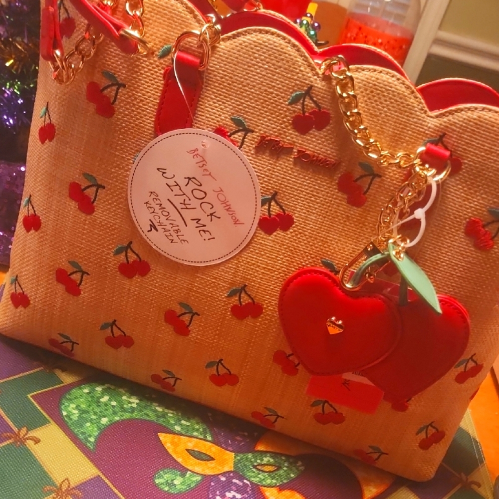VIRAL Betsey Johnson cherry tote